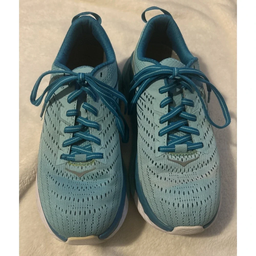 Hoka One One Arahi 4 Shoes Womens Size 6.5 Blue Teal Running Stability Support‎